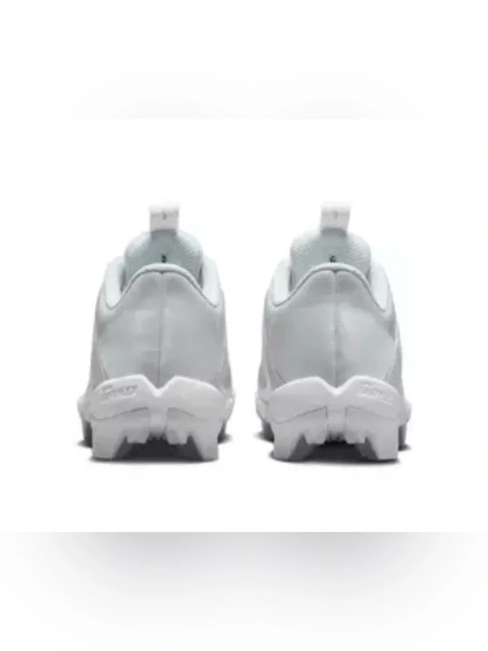 NWOB NIKE Vapor Edge Shark 2 Youth Boys Football Cleats White Silver - Size 4.5Y